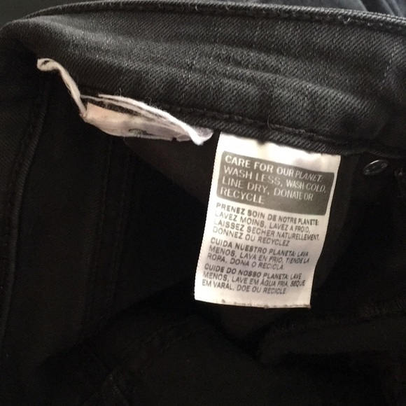 Levi’s Black 721 High Rise Skinny Jeans - Size 27 - Picture 5 of 6